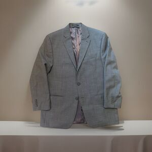 Lauren‎ Ralph Lauren Sports Coat Blazer Mens Size 44L Gray Wool 2 Button